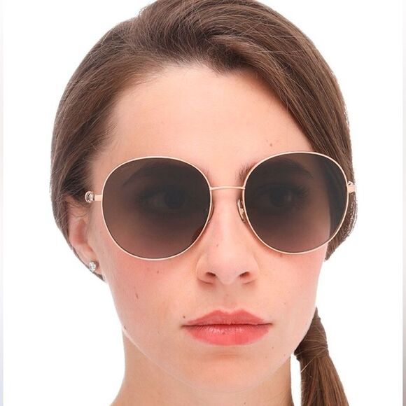 JIMMY CHOO Sunglasses Birdie/S 06J Gold Brown Women NEW
